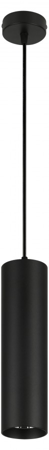 Светильник подвесной светодиодный ЭРА PL1 COB 10 BK 300 10W, D80x300мм, черный IP20
