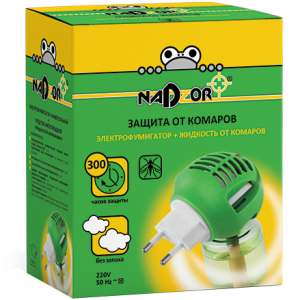 Комплект для уничтожения комаров: жидкость на 30 ночей и универс электрофум в инд уп Nadzor IKL001H